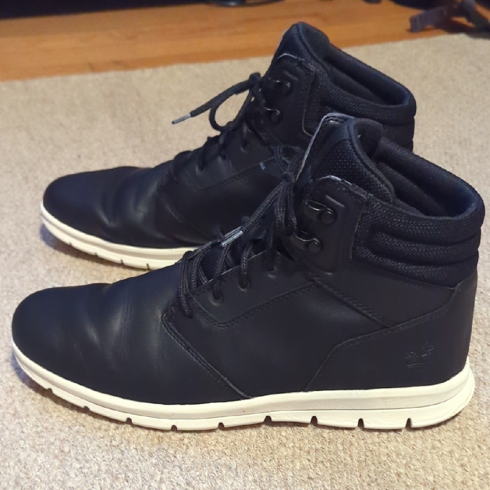 Timberland Black and White Men's Boots